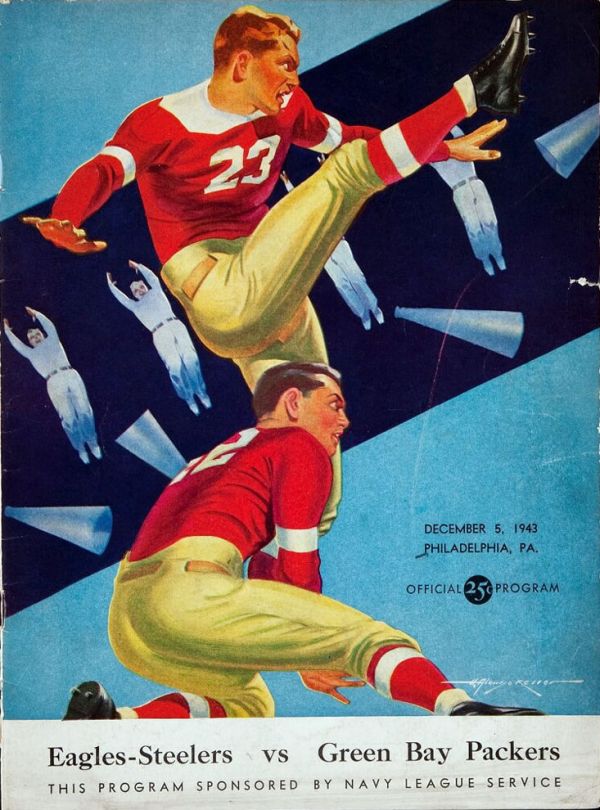 Portada del programa Steagles vs Packers de 1943 - SportsPaper.info