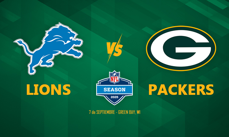 Temporada 2025: Semana 1: Packers vs Lions